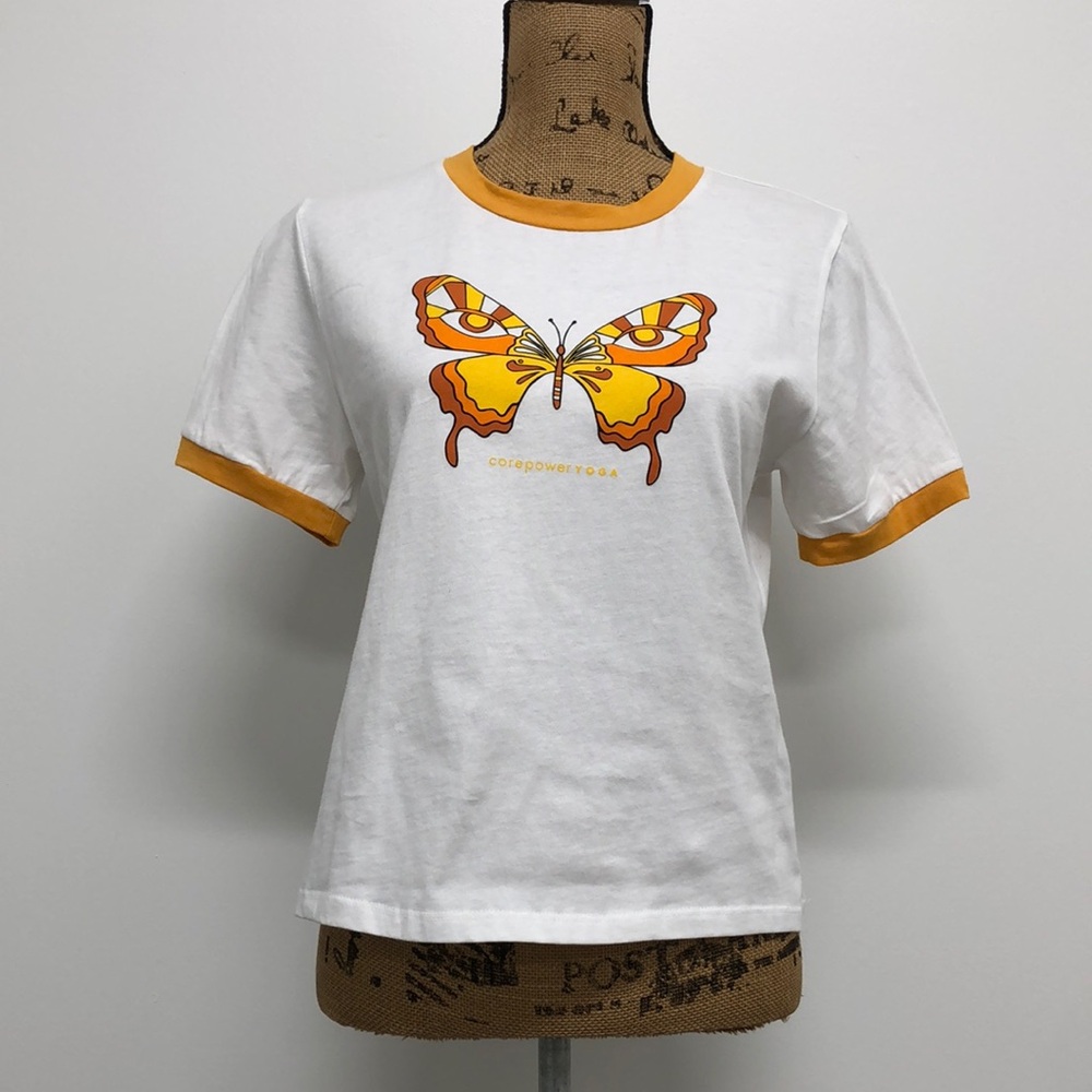 Corepower Yoga Butterfly Graphic T-shirt Boho